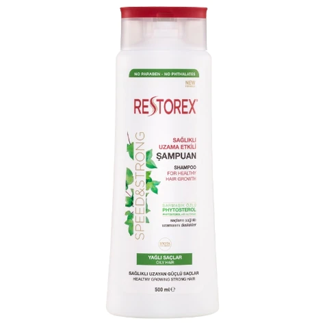 Restorex Sağlıklı Uzama Etkili Yağlı Saçlar İçin Şampuan